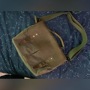 Langforth Leather Vintage Canvas Laptop Bag